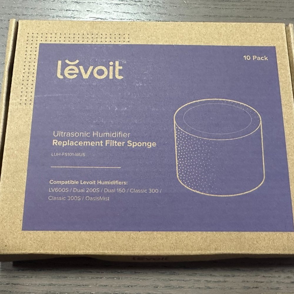 LEVOIT 10-Pack Humidifier Replacement Filters, Capture Fine Particles in Water